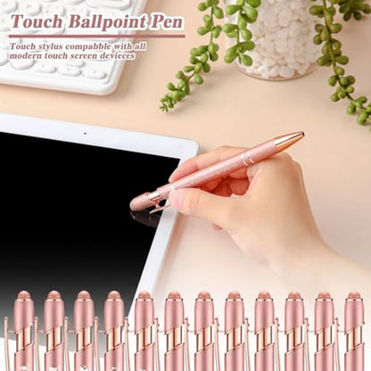 Chuangdi 48 Pcs Bible Verse Pens Bulk Black Ink Pens, Rose Gold - color: Rose Gold
