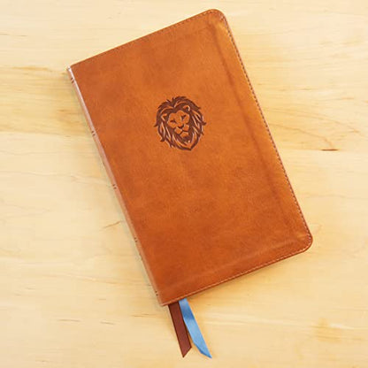 NKJV, Thinline Bible Youth Edition, Leathersoft, Brown, Red Letter, Comfort Print: Holy Bible, New King James Version
