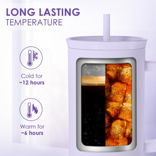 Gift for Mom - Cool Mom Club Stainless Steel Tumbler with Handle, Travel Coffee Mug for Moms - Gifts for Birthday Christmas Mothers Day, 40oz - color: Mom 7