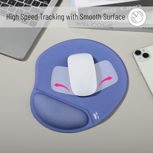 Mr. Pen- Ergonomic Mouse Pad with Wrist Rest - color: Dusky Blue-Purple