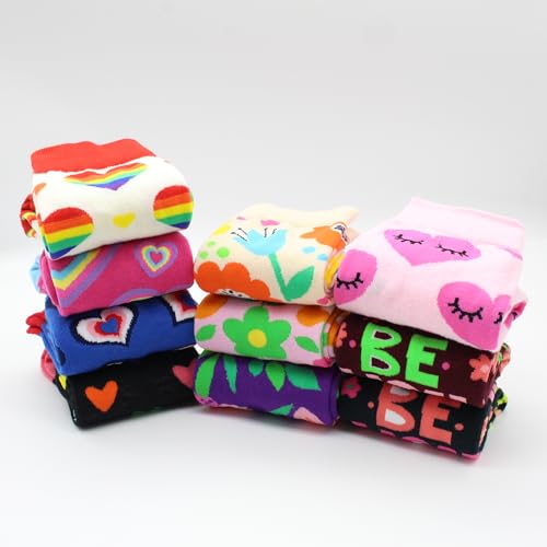 Womens Animal Socks Size 9-11, Cute Funny Fun Crazy Novelty Colorful Calf Girls Crew Socks - color: Ns-02