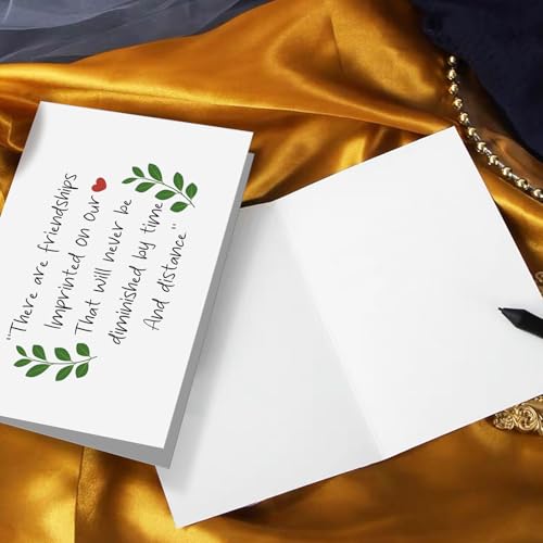 Sweet Friendship Card for Him Her, Birthday Card for Friend Bestie, Long Distance Friend Valentine Card, There Are Friendships Imprinted On Our Heart - color: Friendship Card