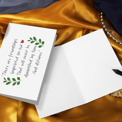 Sweet Friendship Card for Him Her, Birthday Card for Friend Bestie, Long Distance Friend Valentine Card, There Are Friendships Imprinted On Our Heart - color: Friendship Card