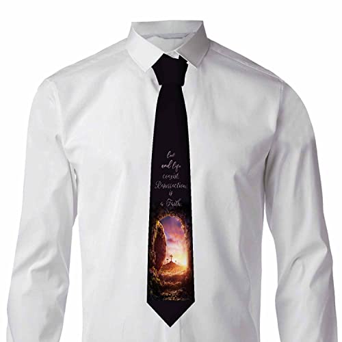 Men's Ties Novelty Tie Necktie for Men Teen Boys Multicolor Tie Party Holiday Thanksgiving Christmas - color: Easter Cross