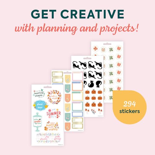Happy Planner Classic Sticker Pack for Planners, 15 Sheets - color: Whimsical Season