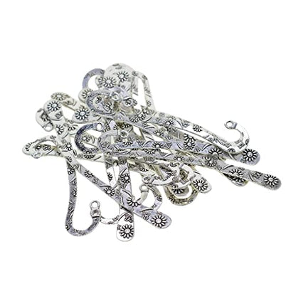 Esquirla 40x Tibetan Classic Bookmark Hooks Beading Book - color: 40pcs Tibetan Silver
