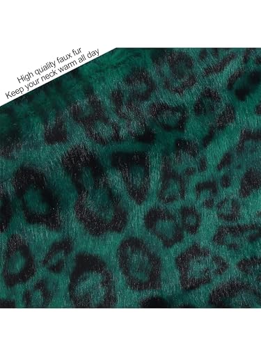 LA CARRIE Womens Leopard Print Infinity Scarf Loop Circle Neck Warmer - color: Leopard Green