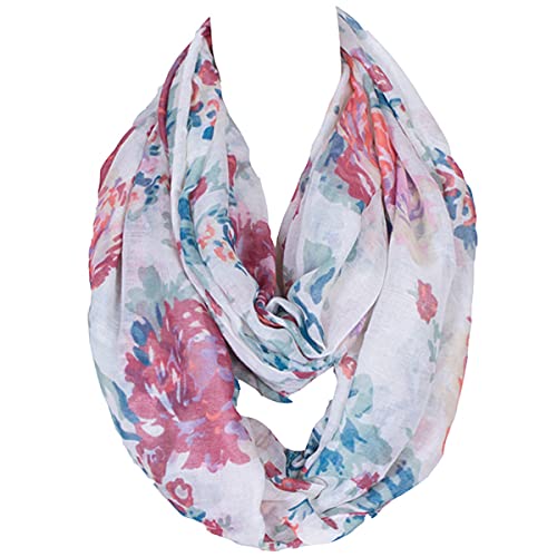 Fashion Lightweight Scarfs For Women Floral Print Many Style - color: 1310-infinity Floral