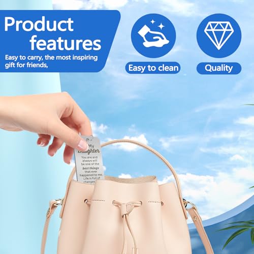 2 Pcs Stainless Steel Inspirational Bookmarks with Love Chain, Women Book Markers for Reading, Metal Bookmarks for Book Lovers Daughter Birthday Graduation Gift You (A) - style: A