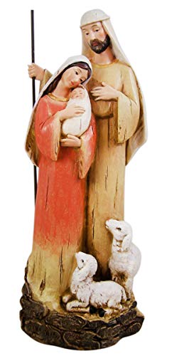 CB Gift Holy Family with Lambs Figurine, 12" - color: Holy Family With Lambs