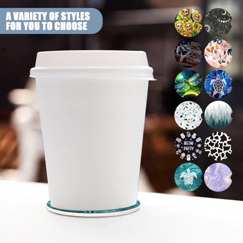 Cup Holders Car Coasters - Sea Turtle Marble Absorbent Ceramic Coaster, Drink Cup Holder Coasters, Auto Accessories for Women & Men, Pack of 2 - color: Sea Turtle