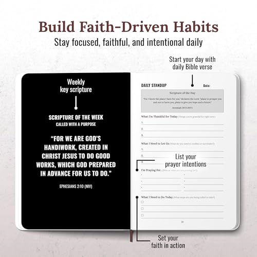 Prayer Journal For Men Christian Bible Study Daily Leather