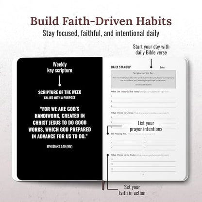 Prayer Journal For Men Christian Bible Study Daily Leather