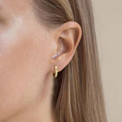 Mini Hollow Cross Small Huggie Hoop Earrings for Women