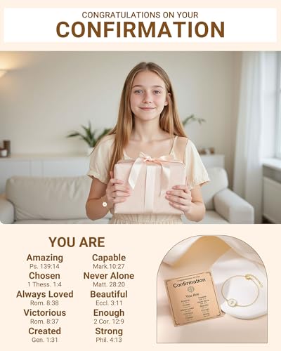 PINKDODO Cute Cross Bracelet for Teen Girls Confirmation Baptism Christian Religious Easter Jewelry Gifts for Daughter Granddaughter Niece