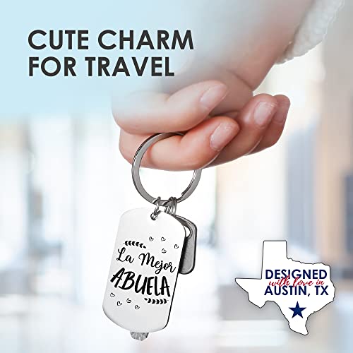 Rosa Vila Keychains For Women & Men, Gifts For Mom, Bonus Mom, Aunt, Sister, Dad, Grandma, Nurse, Teens, Coach, Teacher Pilot - style: Abuela Keychain