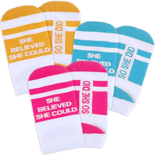 3 Pairs Running Socks Women Low Cut Multicolor
