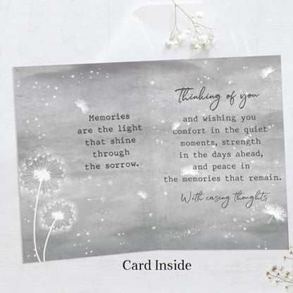 Sympathy Card Loss of Someone, Thoughtful Bereavement Cards, Thoughtful Condolence Cards to Sincerely Comfort Family Friends. - color: #6
