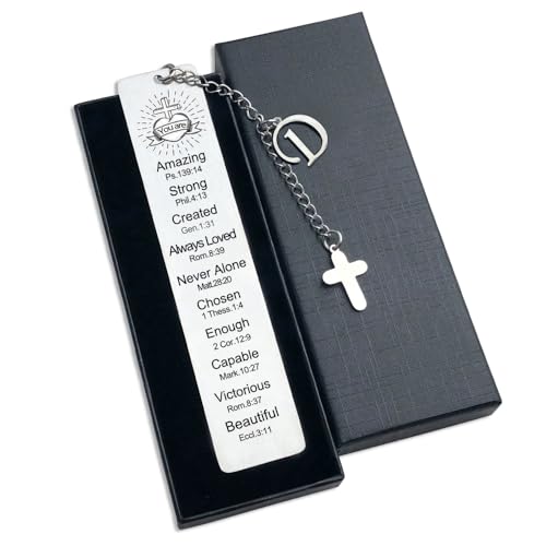 Bible Bookmark for Women Book Lovers Christian Gifts Accessories (Silver-D) - style: SILVER-D