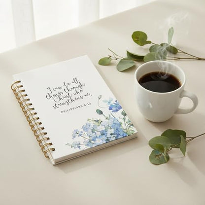 ilohaus Bible Journal for Women, Prayer Journal with Lined Pages, Hardcover - color: Philippians 4:13
