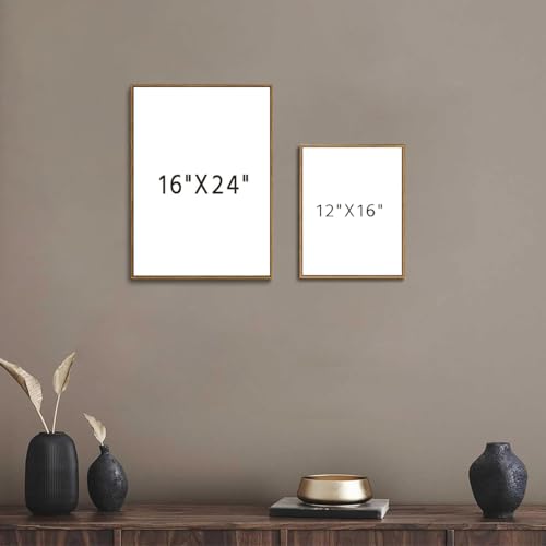 Woman in Jesus Arms Framed Canvas Wall Art 12x16 inch - color: Safety, size: 12"x16" Natural