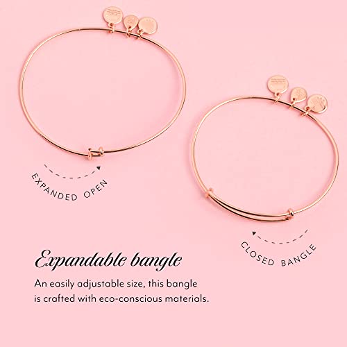 Alex and ANI Divine Guides Expandable Bangle Bracelet for Women, Cross Charm, 2 to 3.5 in - color: Rafaelian Gold Finish