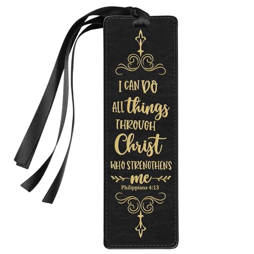 FINPAC Leather Bible Bookmarks, Bible Verse Book Markers