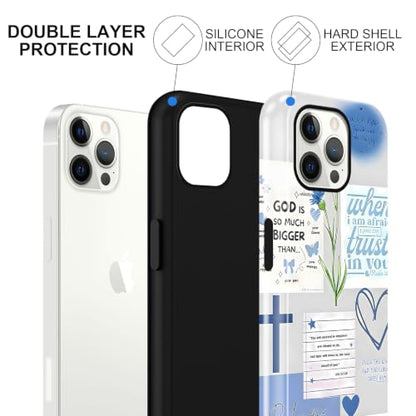 Cute Blue Jesus Christian Phone Case for iPhone 12 Pro Max 6.7'' - color: Blue, size: iPhone 12 Pro Max