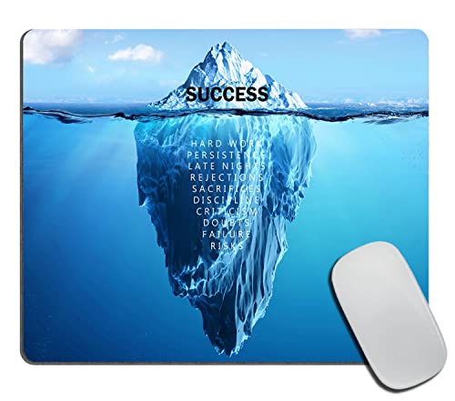Small Mouse Pad 7.9 x 9.5 Inch, Success Motivational Poster Quotes Mousepad with Washable Non-Slip Rubber Base Mousepads, Computer Mouse Pads for Wireless Mouse - color: TSP162