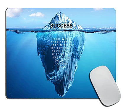 Small Mouse Pad 7.9 x 9.5 Inch, Success Motivational Poster Quotes Mousepad with Washable Non-Slip Rubber Base Mousepads, Computer Mouse Pads for Wireless Mouse - color: TSP162