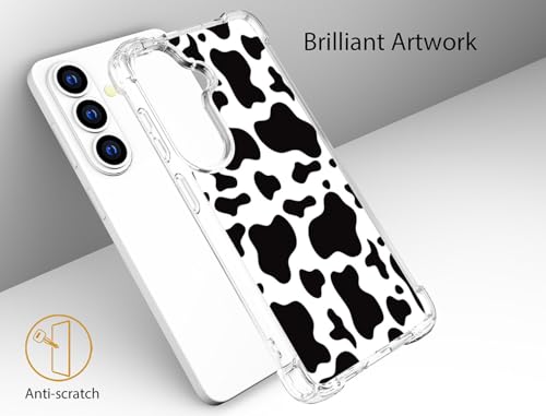 for Samsung Galaxy S26 Case - Black Cow Print - color: Black Cow Print, size: Galaxy S26