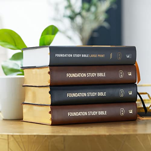 KJV, Foundation Study Bible, Large Print, Hardcover, Red Letter, Thumb Indexed, Comfort Print: Holy Bible, King James Version