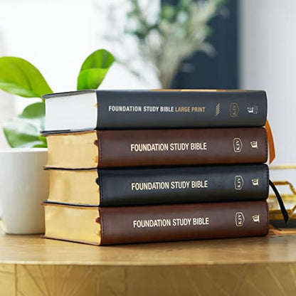 KJV, Foundation Study Bible, Large Print, Hardcover, Red Letter, Thumb Indexed, Comfort Print: Holy Bible, King James Version