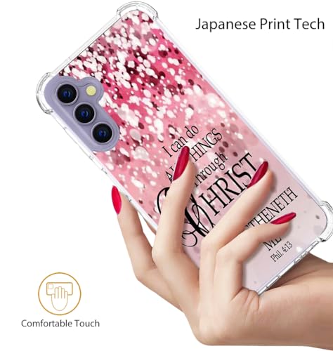 for Samsung Galaxy S24 & S25 Case - Pink Bible Verses - color: Pink Bible Verses, size: Galaxy S24 & S25