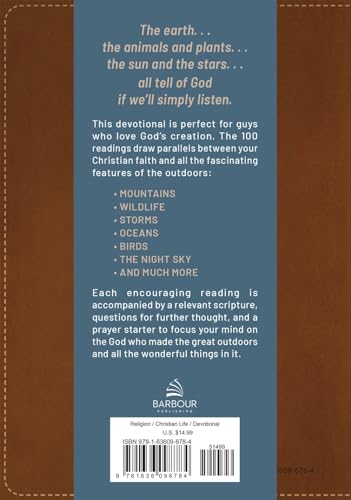 The Great Outdoors Devotional: 100 Readings for Guys Who Love God's Creation