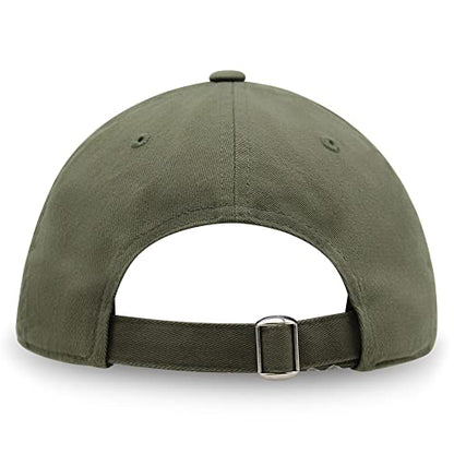 JPAK Heart and Cross Premium Dad Hat Embroidered Cotton Baseball Cap Christian Faith - color: Olive Green