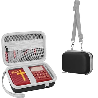 Leayjeen Travel Carry Case for Audio Bible Player - Black - color: Black