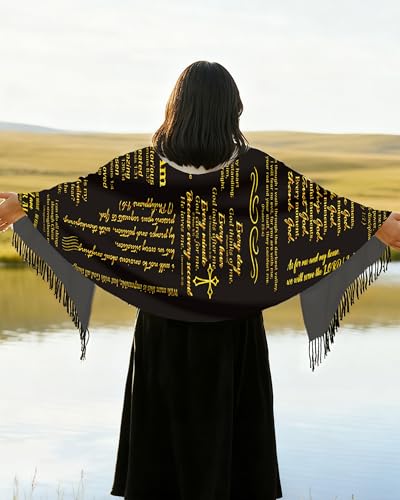 Bozidol Prayer Shawls and Wraps for Women - color: Black Gold