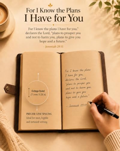 Leather Journal, Jeremiah 29:11 Cover, A5 - color: Jeremiah 29:11