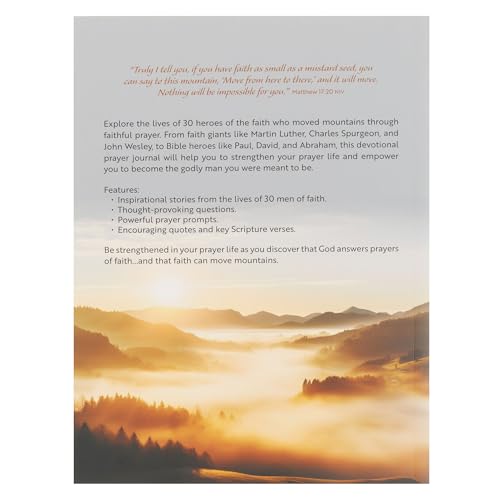 Men of Faith: Faith to Move Mountains - Prompted Devotional Prayer Journal