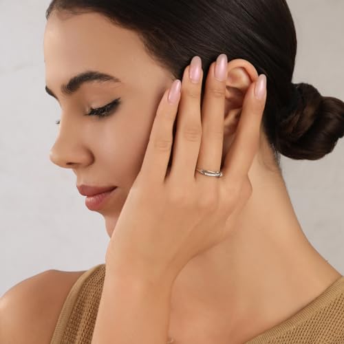 MOROTOLE To My Mom Sterling Silver Ring, Love Knot Silver Ring for Women Forever Linked You And Mom Rings Adjustable Thumb Rings Mother Gifts… - color: Love Rings - No Card