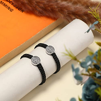Fumete 2 Pcs Saint Benedict Medal - color: Black