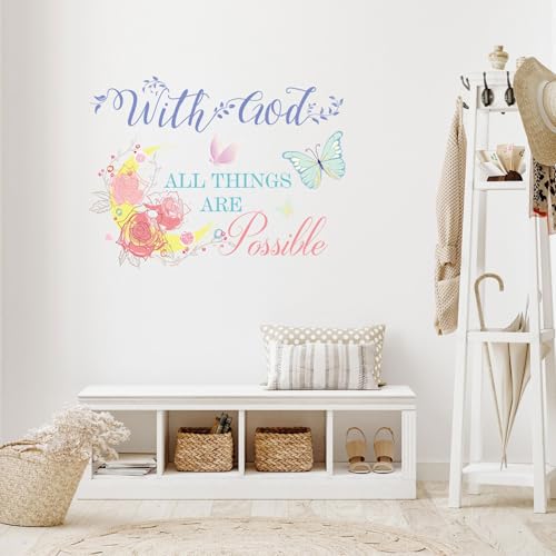 JINGIHE Vinyl Inspirational Quotes Stickers (Colorful) - color: Colorful