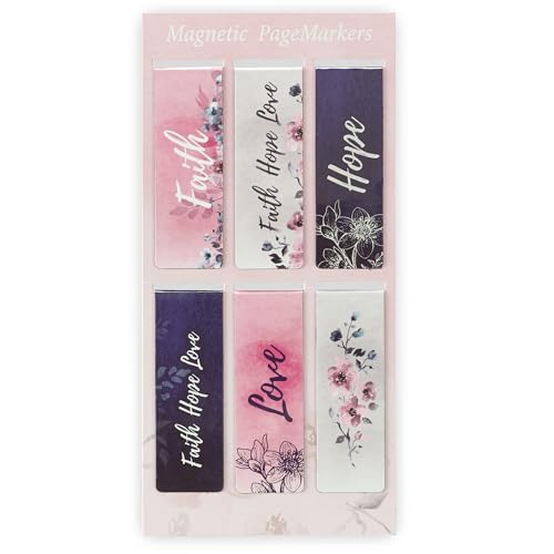 Christian Art Gifts Magnetic Scripture Bookmark Set for Women