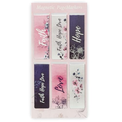 Christian Art Gifts Magnetic Scripture Bookmark Set for Women