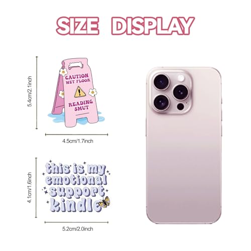 104 PCS Romance Book Stickers for Kindle- Bookish Fantasy Dragon Aesthetic Stickers for Kindle Case, Water Bottle, Scrapbook, Journal - Cute Book Lover Gifts for Adults Teens - color: Romance Book
