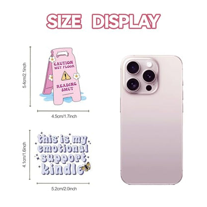 104 PCS Romance Book Stickers for Kindle- Bookish Fantasy Dragon Aesthetic Stickers for Kindle Case, Water Bottle, Scrapbook, Journal - Cute Book Lover Gifts for Adults Teens - color: Romance Book