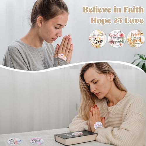 600 Pcs Bible Verse Stickers 24 Styles Floral Scripture Stickers - style: Floral