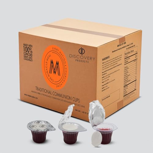 DISCOVERY PRODUCT Prefilled Communion Cups & Wafer,Box of 1000 Traditional - size: Box of 1000 Traditional