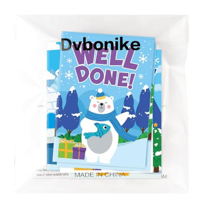 Dvbonike 24Pcs Winter Inspirational Coloring Books Polar Animals DIY Pages - color: D-positive (Winter)